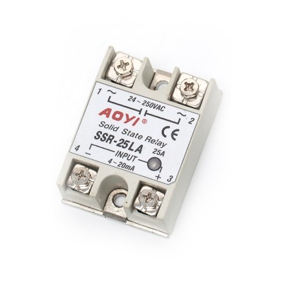 AOYI single phase din Dual solid state relay SSR-15LA