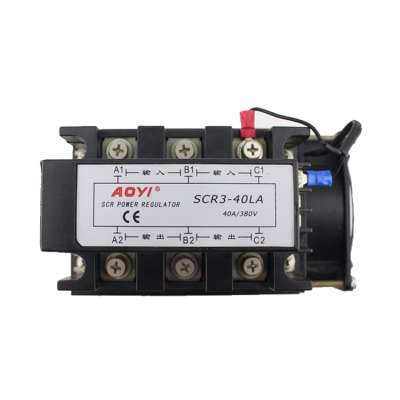 Silicon controlled rectifier regulator 40a scr thyristor power controller regulator scr3-40la fan speed regulator controller