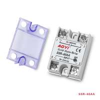 AOYI New and Original Single Phase AC SSR Series Solid State Relay SSR-60AA with LED